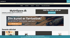Desktop Screenshot of myartspace.dk