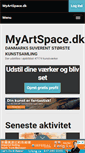 Mobile Screenshot of myartspace.dk