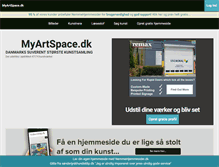 Tablet Screenshot of myartspace.dk